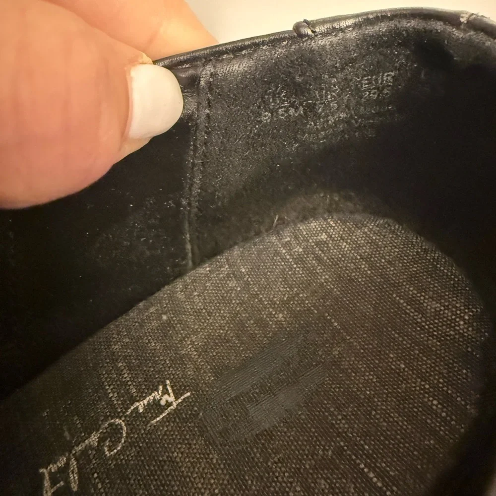 Dr. Scholl’s Black Leather Wedge Harlow Booties – Size 9.5